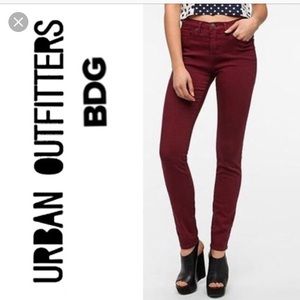NEW URBAN OUTFITTERS BDG PLUM SKINNY JEAN